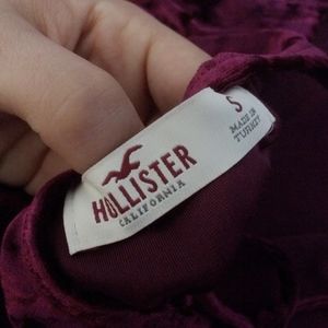 Hollister Purple Crushed Velvet Tank Top